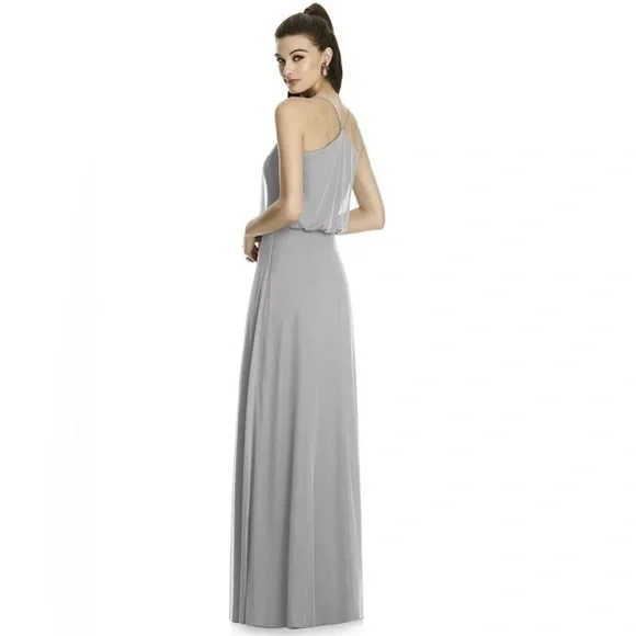 princess polly baby blue dress Corset-Bodice Long Diamond-Knit Prom Dress main image 0